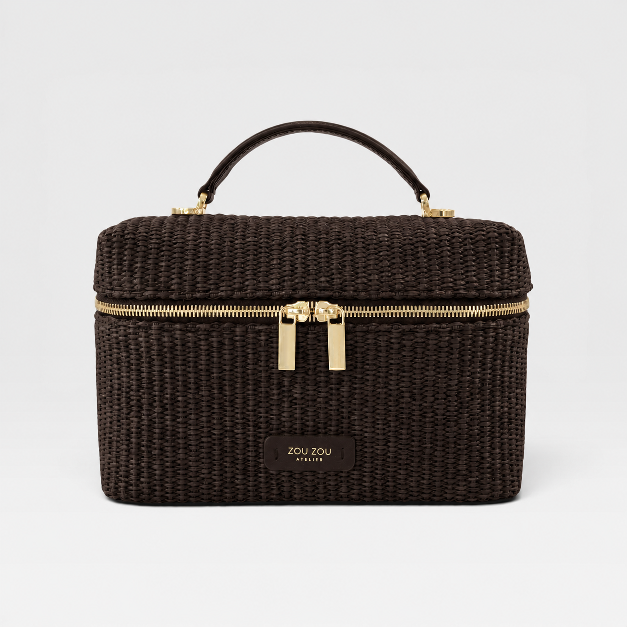 Serena Vanity – Rafia | Dark Cocoa