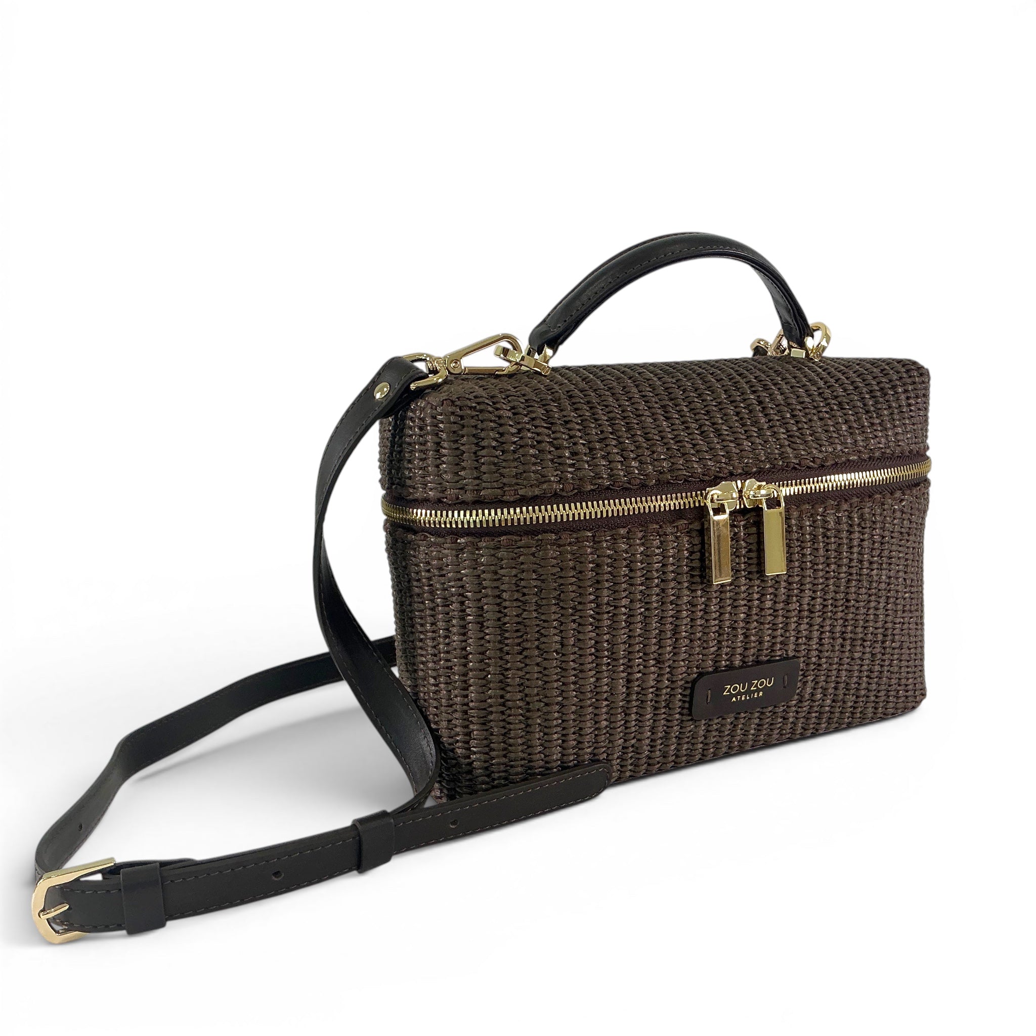 Serena Vanity – Rafia Fine | Dark Cocoa